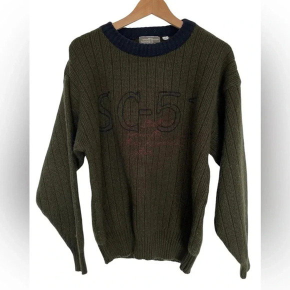 Vintage SC-51 Arctic Expedition Rib Knit Sweater Ice Station SZ 2 Men’s L - Picture 1 of 9
